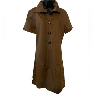 New Womens Safari style summer dress by Carter Humphrey resort wear, vacation Lg